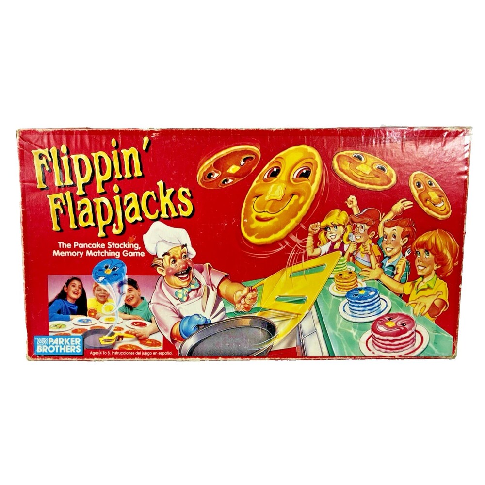 Flippin' Flapjacks Vintage 1990 Parker Brothers Board Games